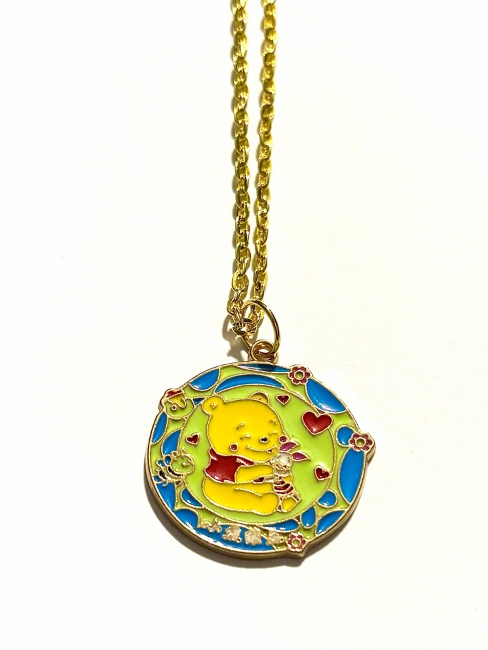 Winnie the Pooh & Piglet Pendant Necklace